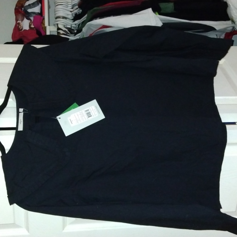 Minimum women's long sleeve black blouse Sz 38 new